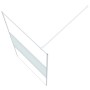 Mampara de ducha vidrio ESG transparente blanco 100x195 cm