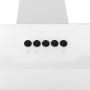 Campana extractora pared acero y vidrio templado blanco 90 cm de vidaXL, Extractores - Ref: Foro24-51670, Precio: 189,59 €