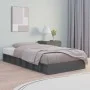 Small gray solid wood single bed frame 75x190 cm by vidaXL, Beds and slatted bases - Ref: Foro24-820698, Price: 134,24 €, Dis...