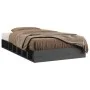 Small gray solid wood single bed frame 75x190 cm by vidaXL, Beds and slatted bases - Ref: Foro24-820698, Price: 134,24 €, Dis...