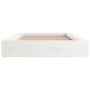 Weißer Massivholzbettrahmen 90x200 cm von vidaXL, Betten und Lattenroste - Ref: Foro24-820692, Preis: 122,73 €, Rabatt: %