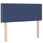 Box spring bed with mattress and LED blue fabric 100x200 cm by vidaXL, Beds and slatted bases - Ref: Foro24-3133619, Price: 3...