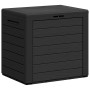 Caja de almacenaje de jardín polipropileno marrón 58,5x46x55 cm