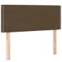 Box spring bed with LED mattress dark brown fabric 90x200 cm by vidaXL, Beds and slatted bases - Ref: Foro24-3133608, Price: ...