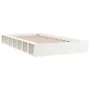 White solid wood double bed frame 135x190 cm by vidaXL, Beds and slatted bases - Ref: Foro24-820712, Price: 106,24 €, Discoun...