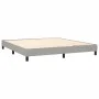Box spring bed mattress and LED lights light gray fabric 180x200 cm by vidaXL, Beds and slatted bases - Ref: Foro24-3133493, ...
