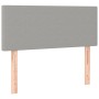 Box spring bed mattress and LED lights light gray fabric 80x200 cm by vidaXL, Beds and slatted bases - Ref: Foro24-3133509, P...
