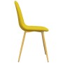 Sillas de comedor 2 uds terciopelo amarillo mostaza