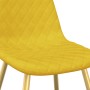 Sillas de comedor 2 uds terciopelo amarillo mostaza
