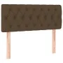 Box spring bed with mattress and LED dark brown fabric 120x200 cm by vidaXL, Beds and slatted bases - Ref: Foro24-3133384, Pr...