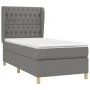 Box spring bed with dark gray fabric mattress 90x200 cm by vidaXL, Beds and slatted bases - Ref: Foro24-3128734, Price: 383,2...