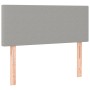 Box spring bed with fabric mattress and light gray LED 120x200 cm by vidaXL, Beds and slatted bases - Ref: Foro24-3133541, Pr...