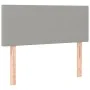 Cama box spring con colchón tela y LED gris claro 120x200 cm de vidaXL, Camas y somieres - Ref: Foro24-3133541, Precio: 377,6...