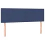 Box spring bed with mattress and LED blue fabric 140x200 cm by vidaXL, Beds and slatted bases - Ref: Foro24-3133563, Price: 4...