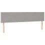 Box spring bed with fabric mattress and light gray LED 160x200 cm by vidaXL, Beds and slatted bases - Ref: Foro24-3133565, Pr...