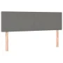 Box spring bed mattress and LED lights dark gray fabric 140x200 cm by vidaXL, Beds and slatted bases - Ref: Foro24-3133558, P...