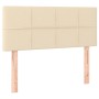 Boxspringbett mit Matratze und LED-Cremestoff 100x200 cm von vidaXL, Betten und Lattenroste - Ref: Foro24-3133698, Preis: 303...