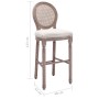 Küchenhocker 2 Einheiten aus weißem Leinen von vidaXL, Küchenhocker - Ref: Foro24-245352, Preis: 334,38 €, Rabatt: %
