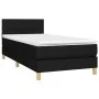 Cama box spring con colchón LED tela negro 100x200 cm de vidaXL, Camas y somieres - Ref: Foro24-3133695, Precio: 297,97 €, De...