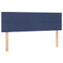 Box spring bed with mattress and LED blue fabric 140x200 cm by vidaXL, Beds and slatted bases - Ref: Foro24-3133723, Price: 4...