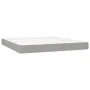 Box spring bed with fabric mattress and light gray LED 180x200 cm by vidaXL, Beds and slatted bases - Ref: Foro24-3133733, Pr...