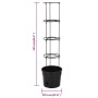 Macetero para tomates polipropileno antracita Ø29,5x115 cm