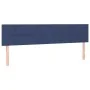 Box spring bed with mattress and LED blue fabric 200x200 cm by vidaXL, Beds and slatted bases - Ref: Foro24-3133747, Price: 5...