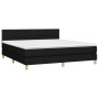 Boxspringbett mit LED-Matratze Stoff schwarz 180x200 cm von vidaXL, Betten und Lattenroste - Ref: Foro24-3133735, Preis: 552,...