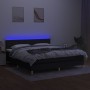 Boxspringbett mit LED-Matratze Stoff schwarz 180x200 cm von vidaXL, Betten und Lattenroste - Ref: Foro24-3133735, Preis: 552,...