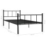 Estructura de cama de metal negro 90x200 cm de vidaXL, Camas y somieres - Ref: Foro24-284636, Precio: 78,99 €