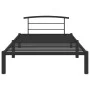 Estructura de cama de metal negro 100x200 cm de vidaXL, Camas y somieres - Ref: Foro24-284657, Precio: 70,42 €, Descuento: %