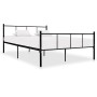 Estructura de cama de metal negro 160x200 cm de vidaXL, Camas y somieres - Ref: Foro24-284640, Precio: 125,57 €