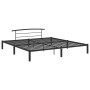 Black metal bed frame 180x200 cm by vidaXL, Beds and slatted bases - Ref: Foro24-284661, Price: 103,81 €, Discount: %