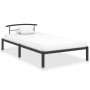 Estructura de cama de metal negro 90x200 cm