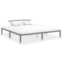 Estructura de cama de metal gris 180x200 cm de vidaXL, Camas y somieres - Ref: Foro24-284667, Precio: 92,55 €, Descuento: %