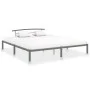 Gray metal bed frame 180x200 cm by vidaXL, Beds and slatted bases - Ref: Foro24-284667, Price: 92,15 €, Discount: %