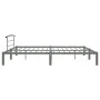 Gray metal bed frame 180x200 cm by vidaXL, Beds and slatted bases - Ref: Foro24-284667, Price: 92,15 €, Discount: %