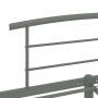 Estructura de cama de metal gris 180x200 cm de vidaXL, Camas y somieres - Ref: Foro24-284667, Precio: 92,55 €, Descuento: %