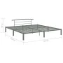 Gray metal bed frame 180x200 cm by vidaXL, Beds and slatted bases - Ref: Foro24-284667, Price: 92,15 €, Discount: %