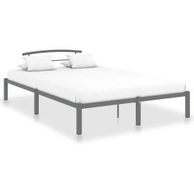 Graues Metallbettgestell 120x200 cm von vidaXL, Betten und Lattenroste - Ref: Foro24-284664, Preis: 73,19 €, Rabatt: %
