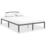 Estructura de cama de metal gris 120x200 cm de vidaXL, Camas y somieres - Ref: Foro24-284664, Precio: 73,16 €, Descuento: %