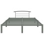 Estructura de cama de metal gris 120x200 cm de vidaXL, Camas y somieres - Ref: Foro24-284664, Precio: 73,16 €, Descuento: %