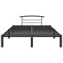 Schwarzer Metallbettrahmen 140x200 cm von vidaXL, Betten und Lattenroste - Ref: Foro24-284659, Preis: 102,62 €, Rabatt: %