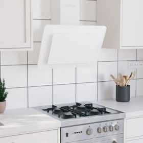 Stainless steel extractor hood white tempered glass 60cm by vidaXL, Extractors - Ref: Foro24-51663, Price: 166,19 €, Discount: %