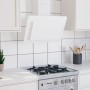Stainless steel extractor hood white tempered glass 60cm by vidaXL, Extractors - Ref: Foro24-51663, Price: 166,08 €, Discount: %