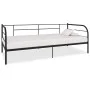 Schwarzer Metallbettrahmen 90x200 cm von vidaXL, Betten und Lattenroste - Ref: Foro24-284673, Preis: 108,71 €, Rabatt: %