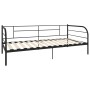 Estructura de cama de metal negro 90x200 cm de vidaXL, Camas y somieres - Ref: Foro24-284673, Precio: 104,83 €, Descuento: %