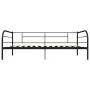 Estructura de cama de metal negro 90x200 cm de vidaXL, Camas y somieres - Ref: Foro24-284673, Precio: 108,71 €, Descuento: %