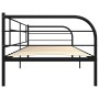 Estructura de cama de metal negro 90x200 cm de vidaXL, Camas y somieres - Ref: Foro24-284673, Precio: 104,83 €, Descuento: %