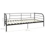 Schwarzer Metallbettrahmen 90x200 cm von vidaXL, Betten und Lattenroste - Ref: Foro24-284673, Preis: 108,71 €, Rabatt: %